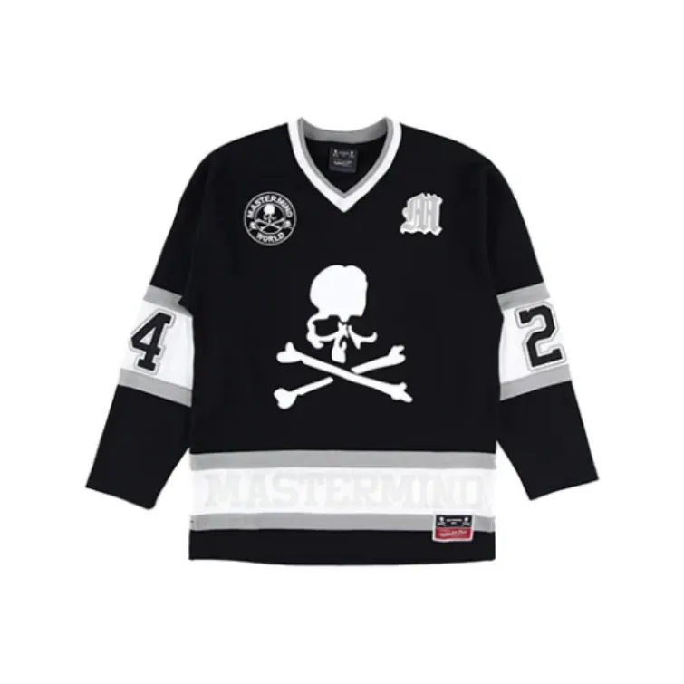 Mitchell & Ness x MASTERMIND WORLD FW24 T Shirt Unisex Black Gray-0