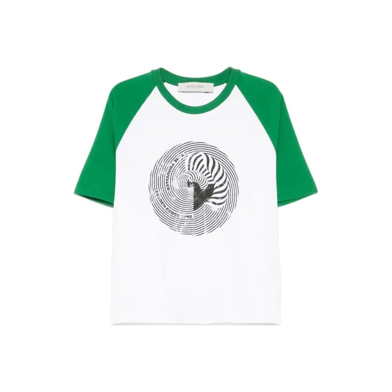 Golden Goose Graphic Printed Crewneck T Shirt-0