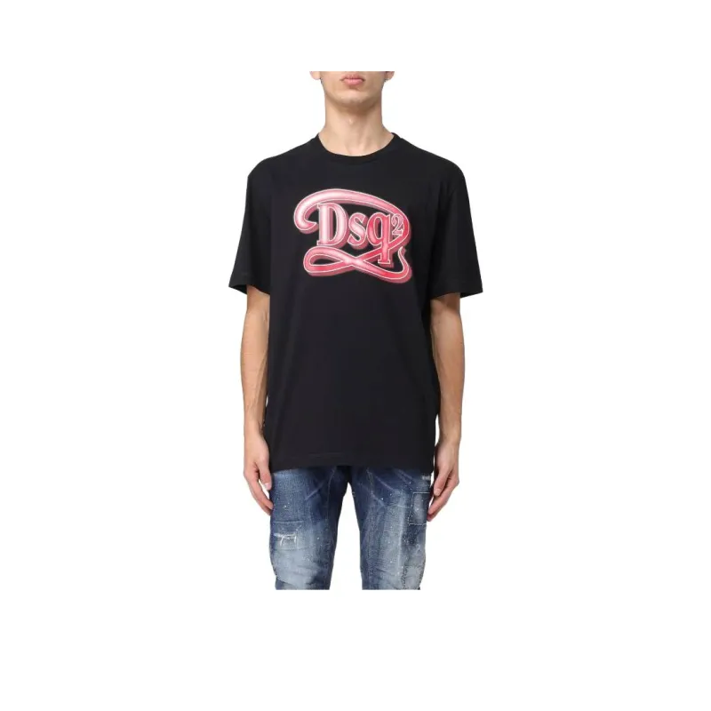 DSQUARED 2 Logo print Cotton T shirt-0