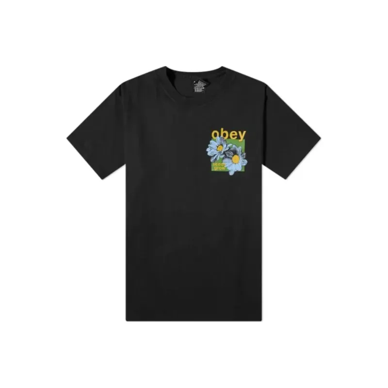 Obey T-Shirts Men Black-0