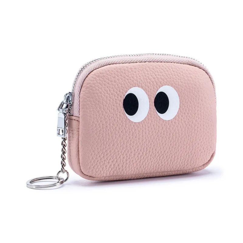 Tong Tong Rabbit Top Grain Cow Leather Coin Purse Women's Multicolor-1