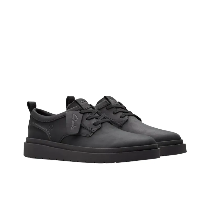 Clarks Polden Lace Casual Shoes Men's Black-2