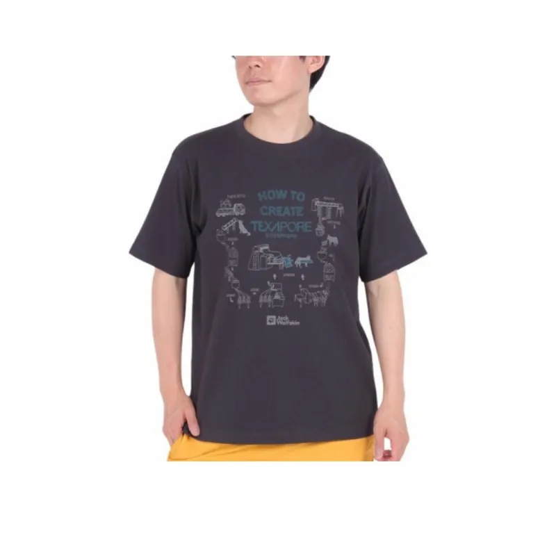 Jack Wolfskin T Shirt Men's Black-0