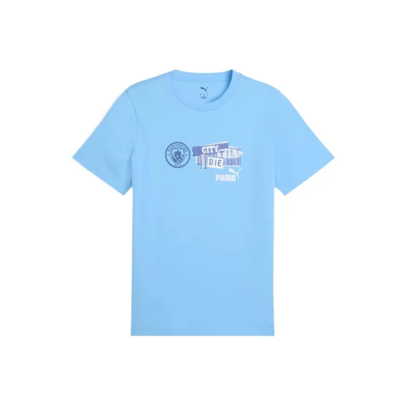 PUMA Ftblnrgy Cityzens T Shirt Men's Light Blue-0