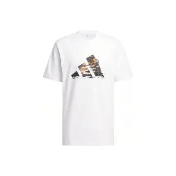 Adidas Summer Logo Graphic Tee T Shirt Men's White