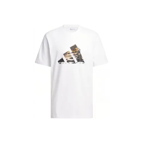 Adidas Summer Logo Graphic Tee T-Shirt Men's White