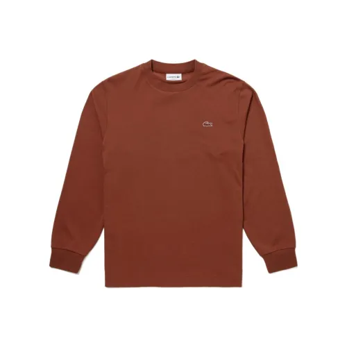 LACOSTE T Shirts Men Brown