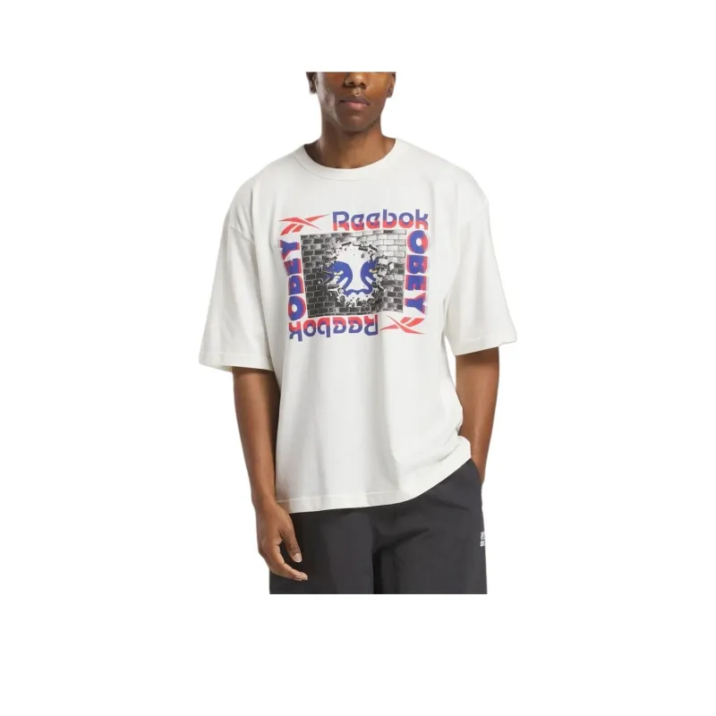 Reebok x Obey FW24 T-Shirt Unisex White-0