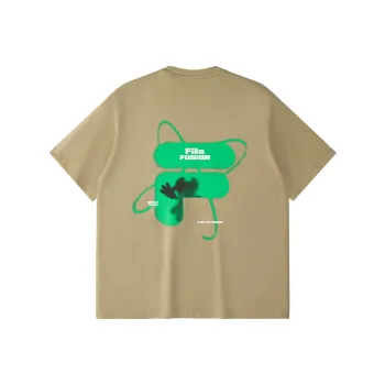 FILA FUSION T Shirt Unisex Walnut Brown