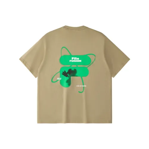 FILA FUSION T Shirt Unisex Walnut Brown