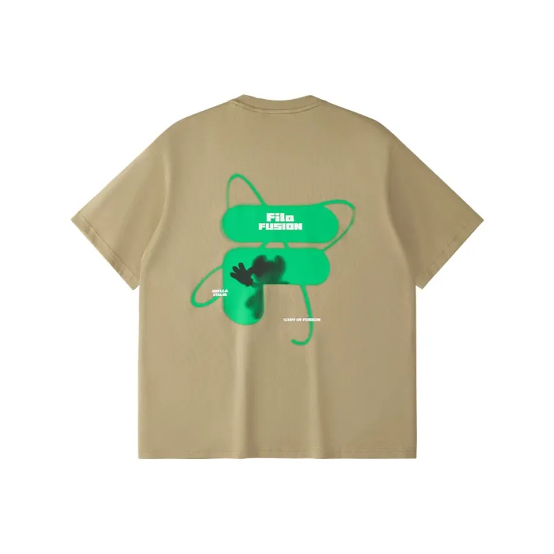 FILA FUSION T Shirt Unisex Walnut Brown-0