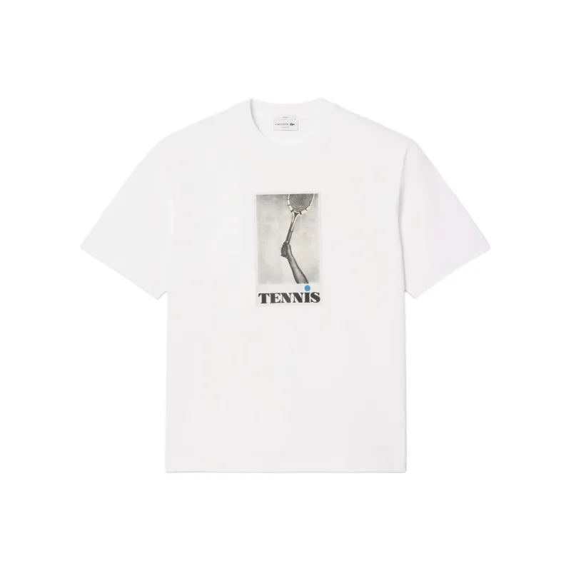 LACOSTE Tennis print T shirt-0