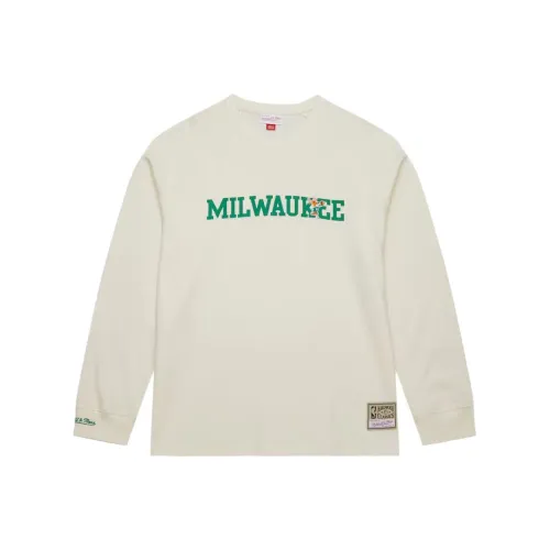 Mitchell & Ness x NBA Milwaukee Bucks T Shirt Men's Cream