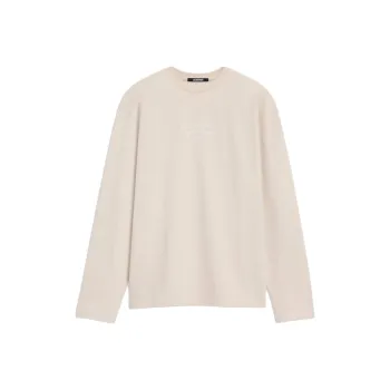 Jacquemus SS25 Long-sleeved Logo T-shirt T-Shirt Unisex WHITE/White