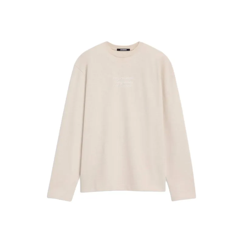 Jacquemus SS25 Long-sleeved Logo T-shirt T-Shirt Unisex WHITE/White-0