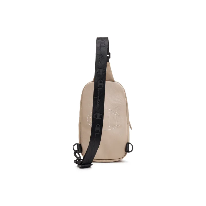 Champion Fabric One Shoulder Sling Bag Regular Unisex Black/Sand Stone-9