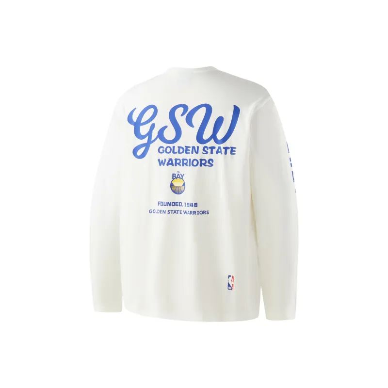 NBA Golden State Warriors T Shirt Unisex Ecru-0