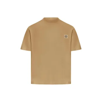 STONE ISLAND Logo Patch Short Sleeved T Shirt