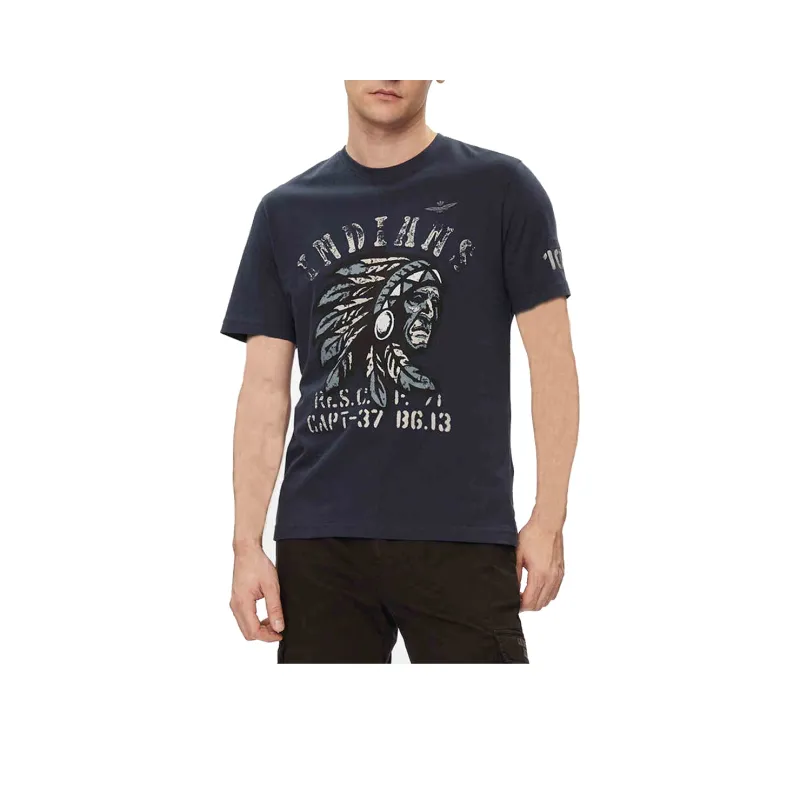 AERONAUTICA MILITARE SS24 T-Shirt Men's Dark Blue-0