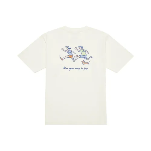 New Balance x PK SHEJISHILIANMINGKUAN Centripetal Life Illustration Series SS24 T Shirt Unisex Ecru