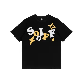 SODIFF Short Sleeved T Shirt Unisex Black