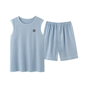FENTENGCARE Pajama Set Men's Lake Blue