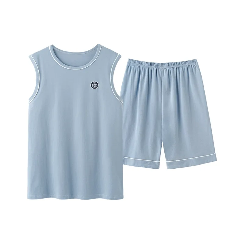 FENTENGCARE Pajama Set Men's Lake Blue-0