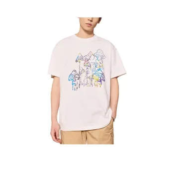 Anta Skateboard T Shirt Unisex Snowflake White