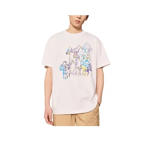 Anta Skateboard T Shirt Unisex Snowflake White