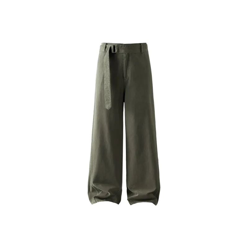 SOCKKEY Casual Pants Unisex Green-5