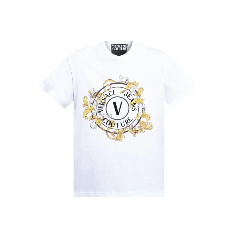 VERSACE JEANS COUTURE Baroque Logo T Shirt-0