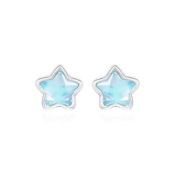 Jin Ruibang Colored Glaze Jade Stud Earrings Women's