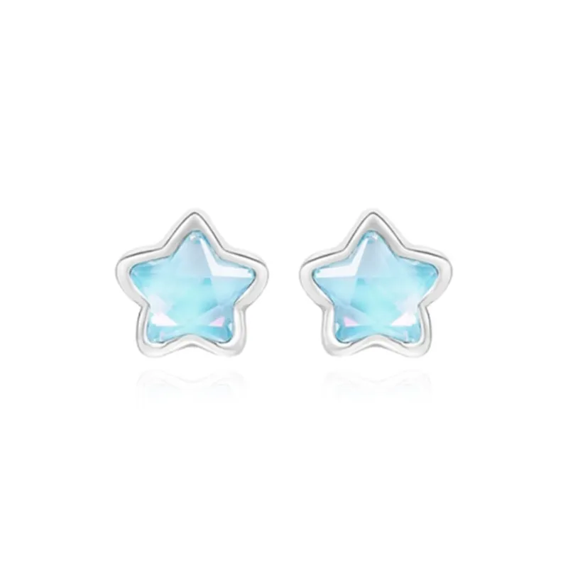 Jin Ruibang Colored Glaze Jade Stud Earrings Women's-0