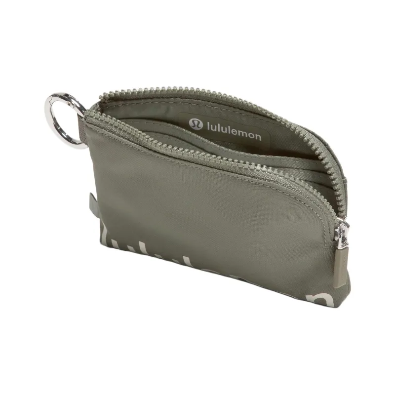 Lululemon Nylon Card Holder Unisex Ash Sage Green-2