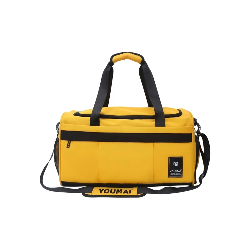 Deli Bear Nylon Gym Bag Unisex Black/Pink/Gray/Red/Yellow/Blue/Turquoise-20