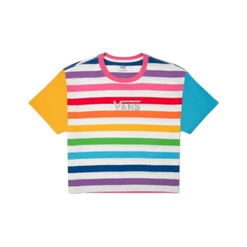 Vans TEE SS T-Shirt Unisex White Yellow/Blue