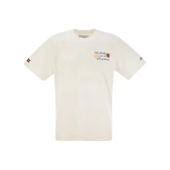 MC2 Saint Barth Arnott Sole Whisky Embroidered T Shirt