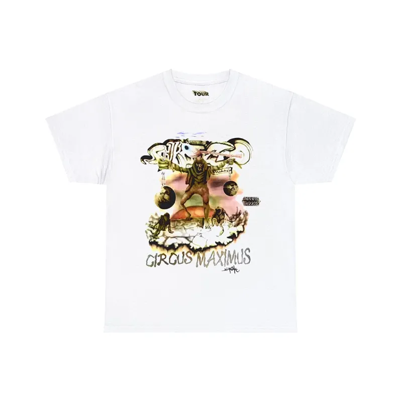 Travis Scott Utopia Tour Skitzo Circus Maximus Tee-0