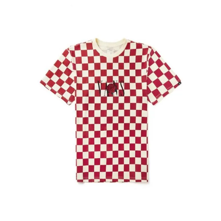 Vans T Shirts Men Red White-0