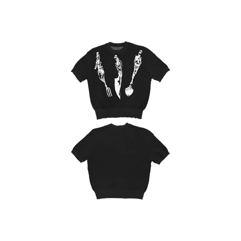 WANNA LAB SS25 T Shirt Unisex Gray White-6