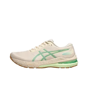 Asics GEL CABLE Cushioning Abrasion Resistant Breathable Low Top Running Shoes Women's Beige Green