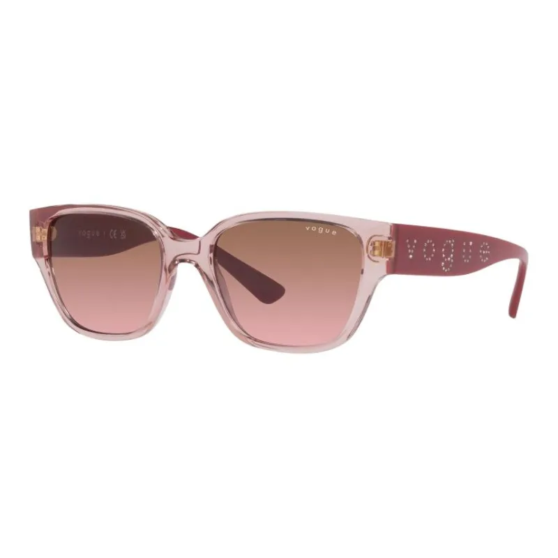 VOGUE Injection Irregular Shape Sunglasses Women's Pink-0