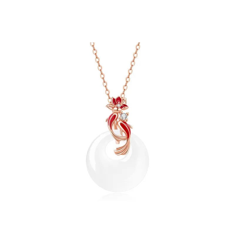 Lao Feng Xiang Chalcedony Jade Necklace For Women's Women's-0