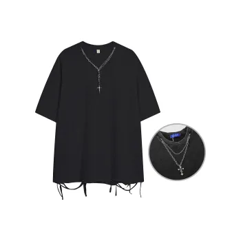 PAINT STAIN Minimalist Style Versatile T Shirt Men's