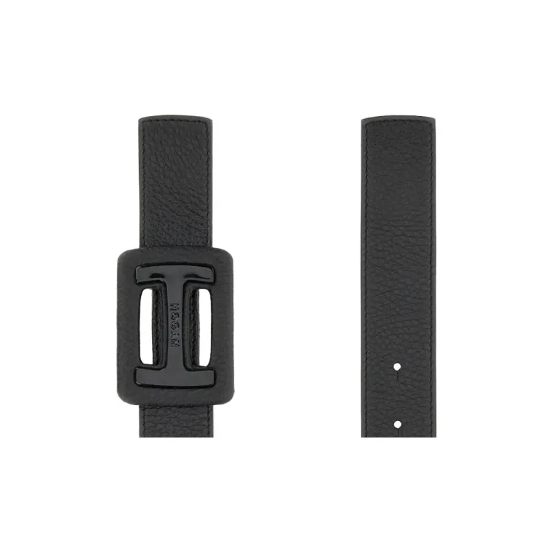 HOGAN Logo engraved Leather Belt-3