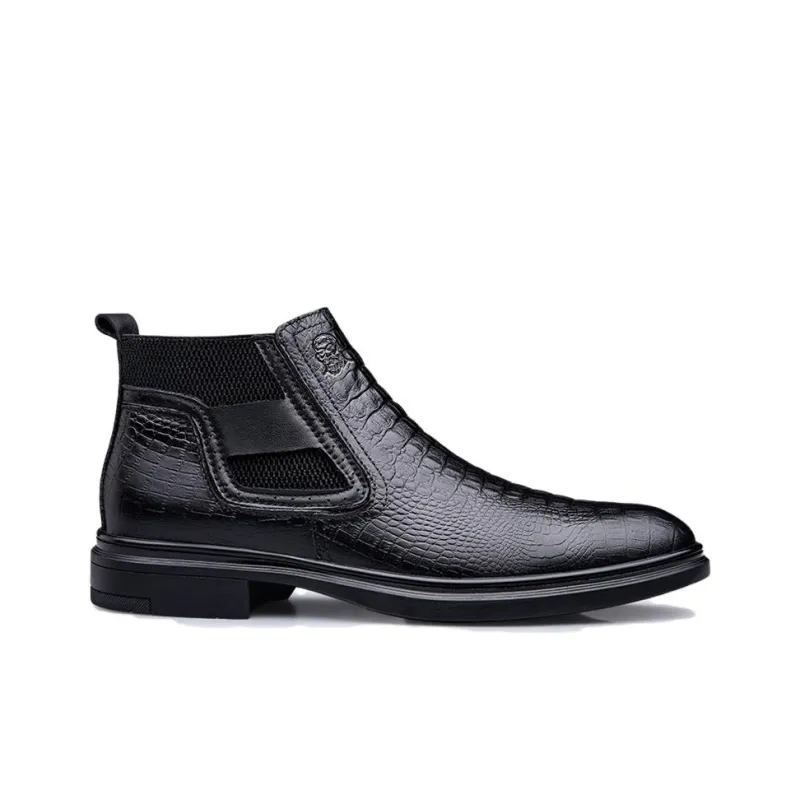 LAORENTOU Short Chelsea Boots Men's Black-1
