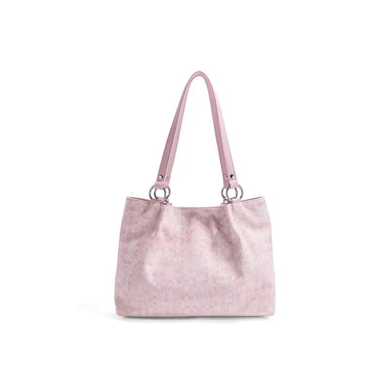 CLEVER& KETCH PU Tote Shoulder Bag Regular Women's Pink/Blue-3