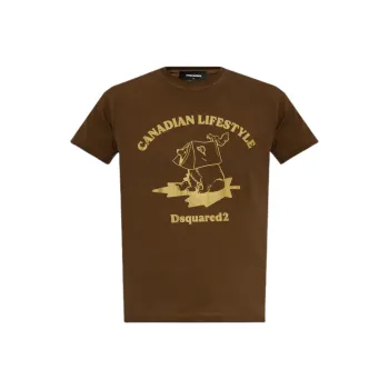 DSQUARED 2 Graphic Printed Crewneck T Shirt