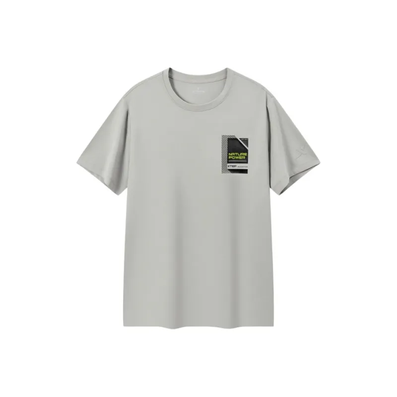 XTEP T Shirts Men City Solitude Gray-0