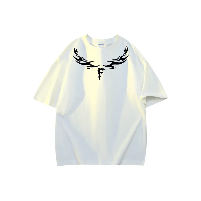 FONDLOOK T-Shirt Unisex Beige Apricot-5